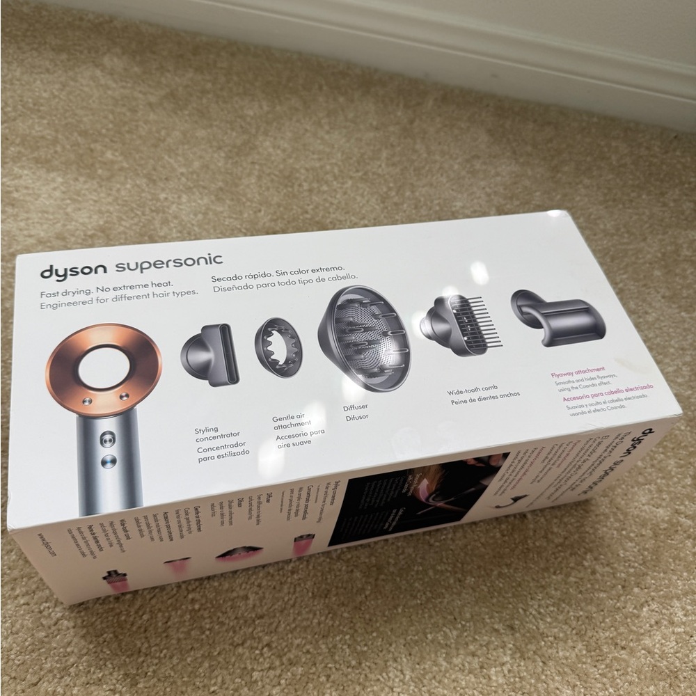 Dyson Supersonic Hair Dryer - chrome with Copper